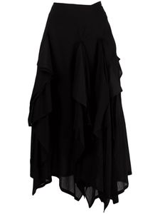 Gothic Vampire-core Asymmetrical Skirt