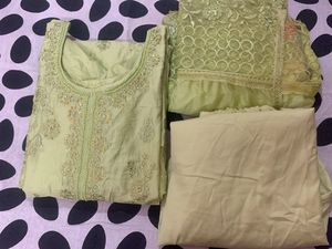 Elegant Green Embroidered Kurta