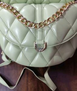 Mixt Mint Green Quilted Sling Bag