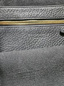 BURBERRY black Learher Handbag