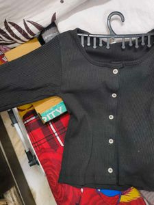 Long Sleeve Black Top