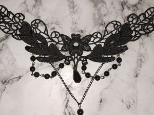 Black Lace Choker Necklace