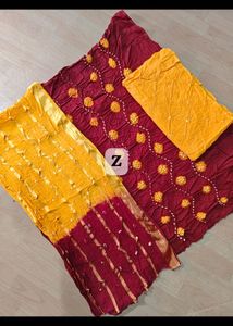 Bandhej Dress Material