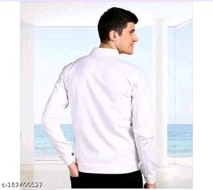 mane jacket white lattest fashion cotton