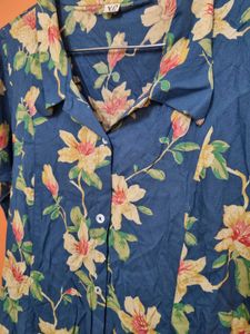 Blue Floral Midi-Maxi Dress
