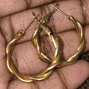 Pearl Hoop Earrings