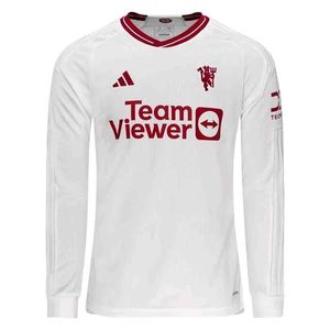 Men's White Manchester United 23/24 Long sleeve