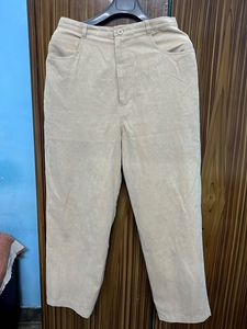 Beige Corduroy Pants