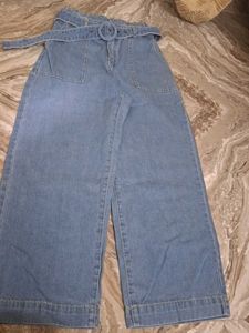 Belted Wide Leg Jeans