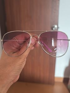 Pink Tinted Aviator Sunglasses