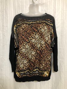 Black Printed Top
