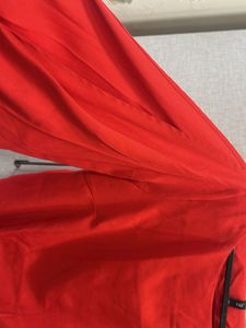 Chic Red Tie-Sleeve Top