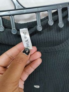 Long Sleeve Black Top