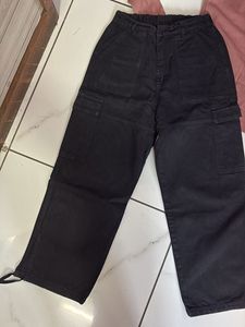 Pink Top &amp; Black Cargo Pants