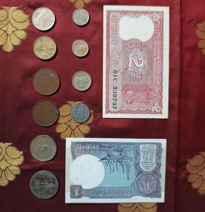 Old Coins And Notes Indian Combo, Lowest Price