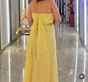 Elegant Yellow Maxi Dress
