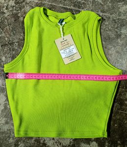 Ribbed Round-Neck Tank Top