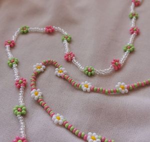 Flower Beaded Necklace