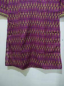 Multicolor Leaf Print Kurta