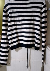 Zara Striped Top With Surprise Freebie