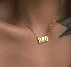 Zirconia Studed 11:11 Necklace Chain