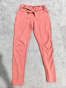 🔺Peach Tie-Waist Jeggings 🔺