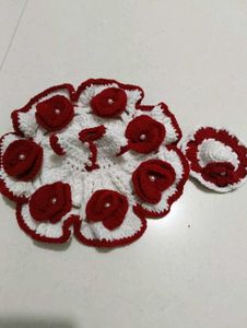 Handmade Crochet Dress &amp; Hat Set