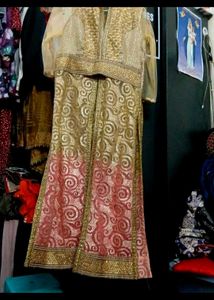 Party Wear Net Chumki Kurta