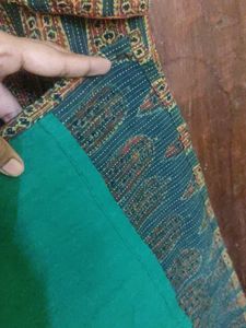 Handblocked Ajrakh Kantha Kurta