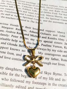 Heart Bow Anti Tarnish Pendant