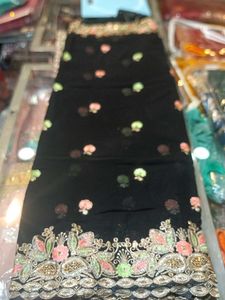 Elegant Black Saree