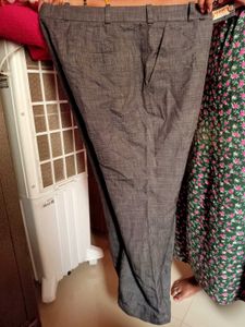 Grey Patterned Pants