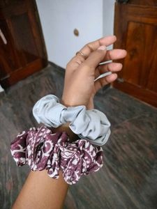 2 Scrunchies At 99/-. 🤩