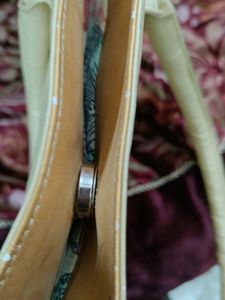 Trendy Golden Beige Handbag