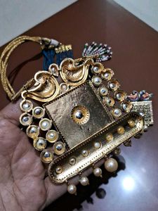 Zircon Kundan Rajwadi Rajasthani Jewellery Set