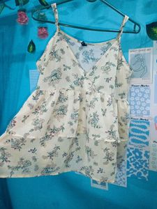Floral Ruffle Cami Top