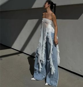 K Pop Inspired Tube Net Top