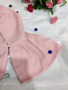 Pink Full Sleeve Crop Top