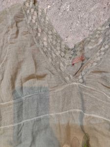 Fairy Embroidered Bell Sleeve Asym Bottom Top