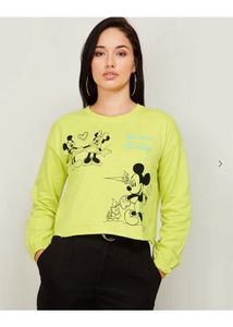 Mickey Trendy Cropped Sweatshirt