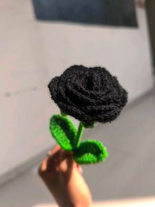 Black Crochet Rose🖤