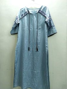 Blue Long Kurta