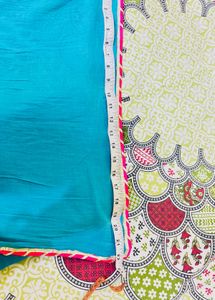 maternity dress in yellow blue colour