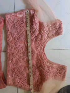 Elegant Peach Lehenga Choli Set