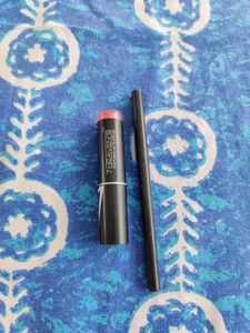Kajal & Peach Lipstick Combo