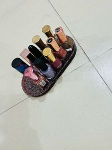 resin  Oval tray with box to organize jewelr