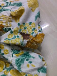 Sparkly Silver Yellow Kurta Set