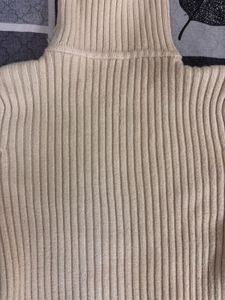 Cream Turtleneck Sweater