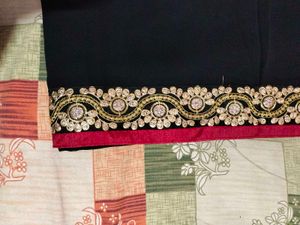 Embroidery Saree With Blouse Piece