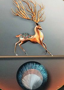 SAF paintings deer modern art Crystal Embedded